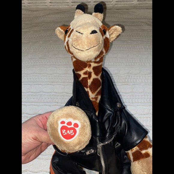 Build-A-Bear/Harley Davidson Leather Jacket Giraff - Picture 5 of 11